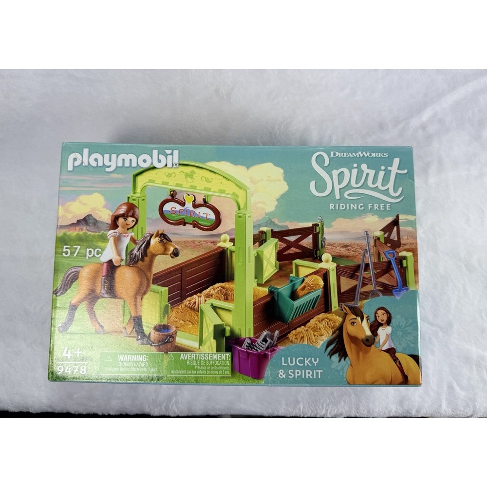 Playmobil Lucky & Spirit Riding Free Horse Stall Playset 9478 - Retired